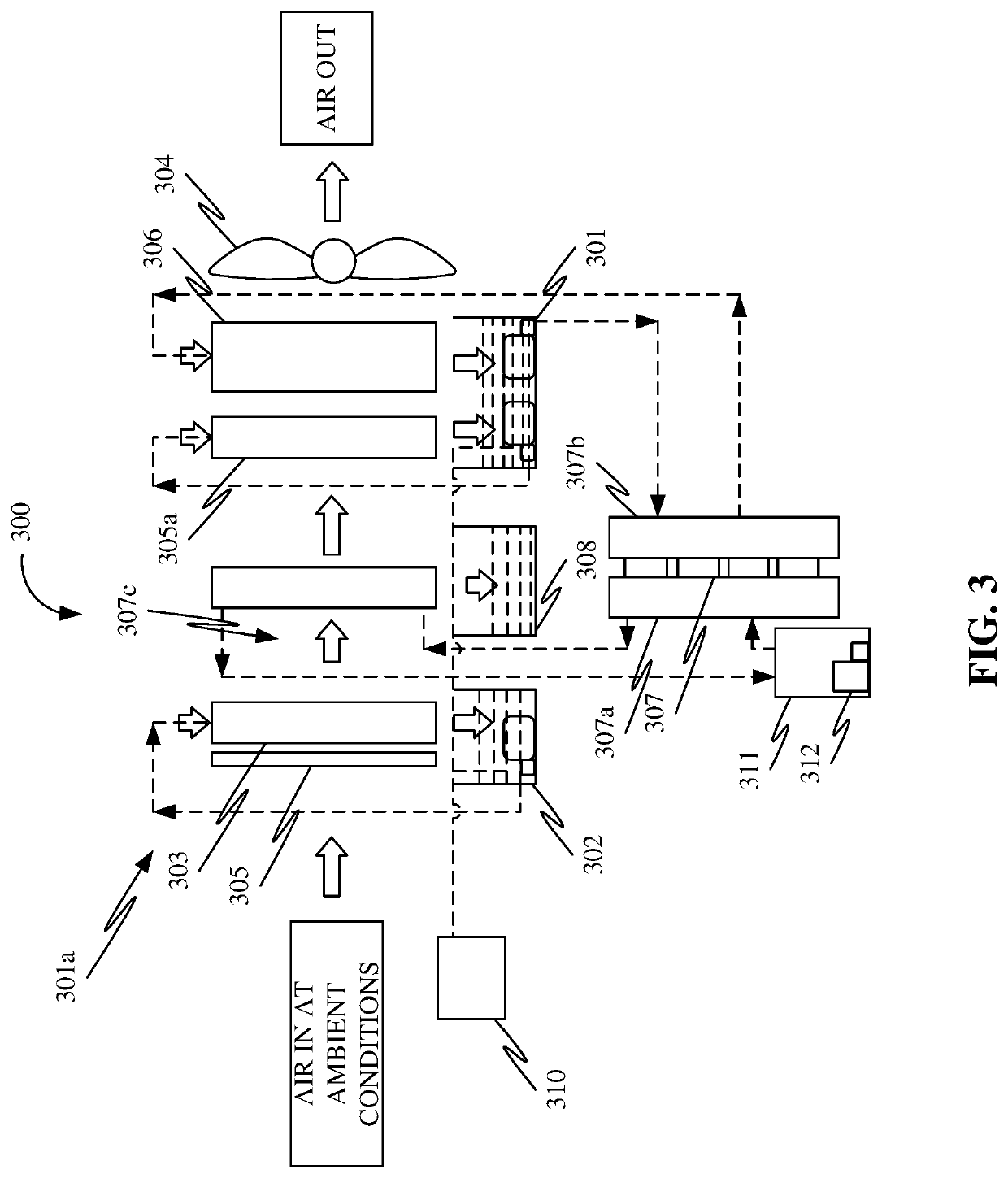 System and method of extracting water from atmospheric air