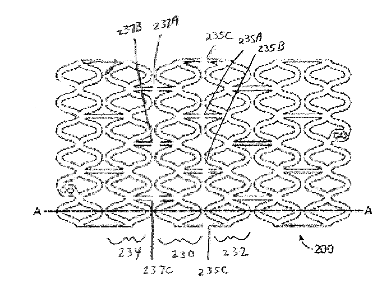 Method of treatment with a bioabsorbable stent with time dependent structure and properties and regio-selective degradation