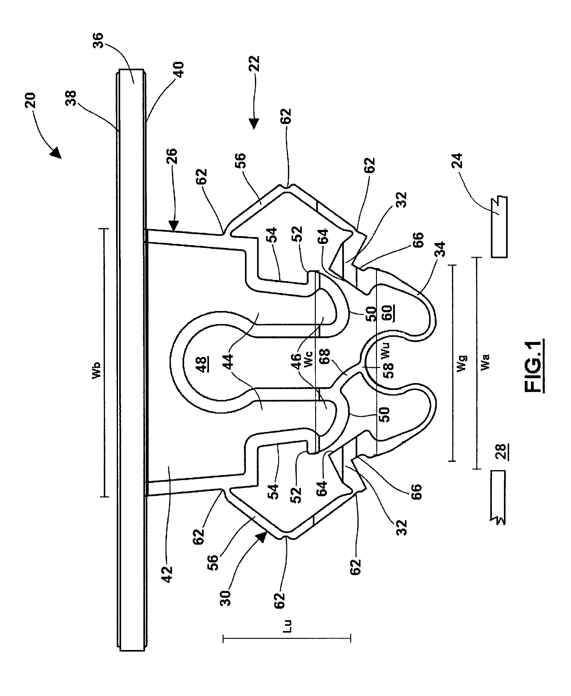 Integrated Plastic Part And Fastener