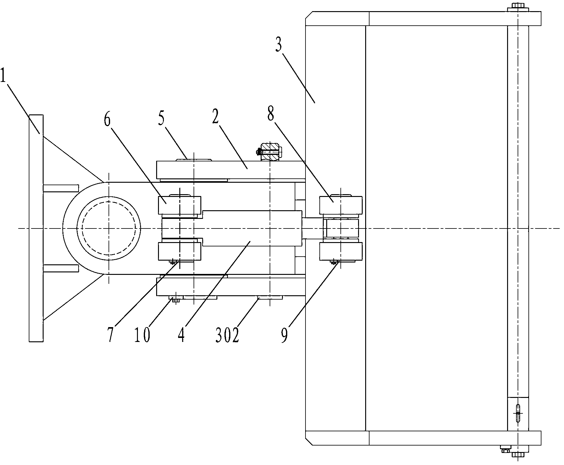 Pin shaft connection frame