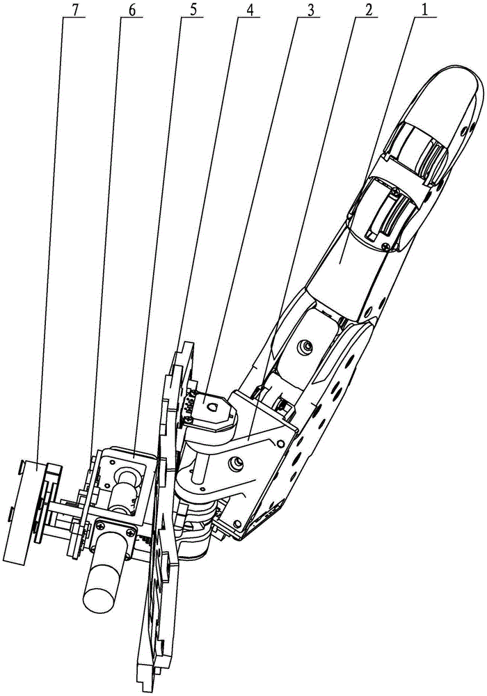 Self-locking abduction-adduction mechanism for thumb of dexterous robot hand