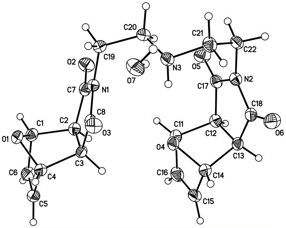 Structure, preparation method and use of diethylenetriamine-based cantharidimide dimer derivative