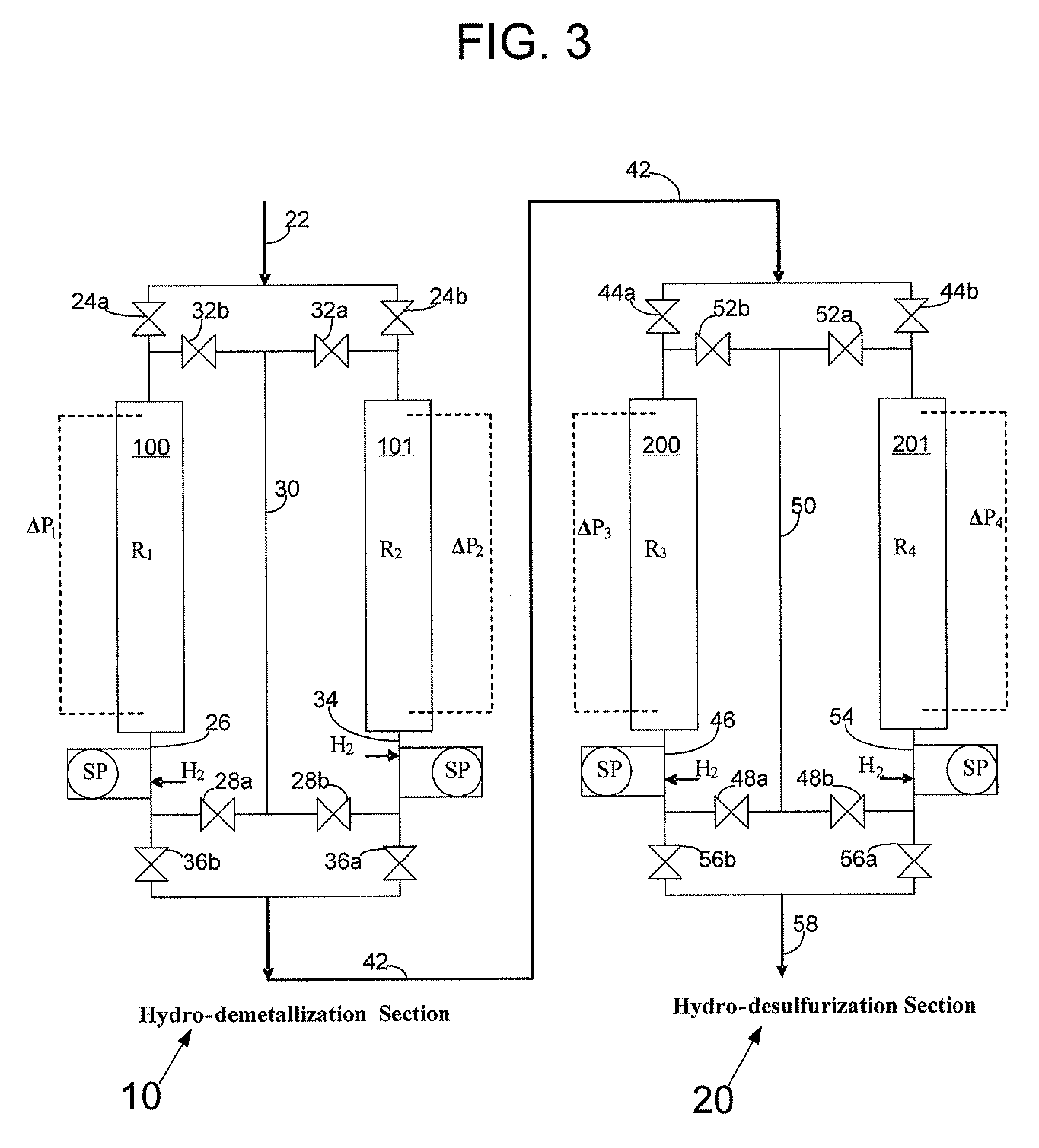 Process for catalytic hydrotreating of sour crude oils