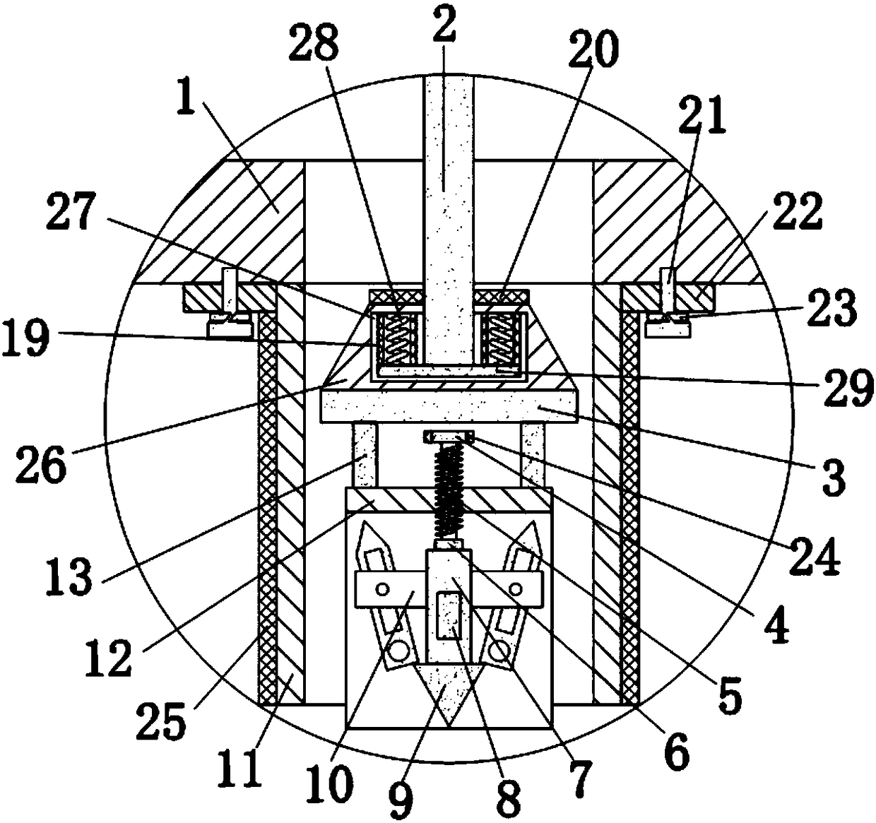 Iron anchor structure for detecting tsunamis