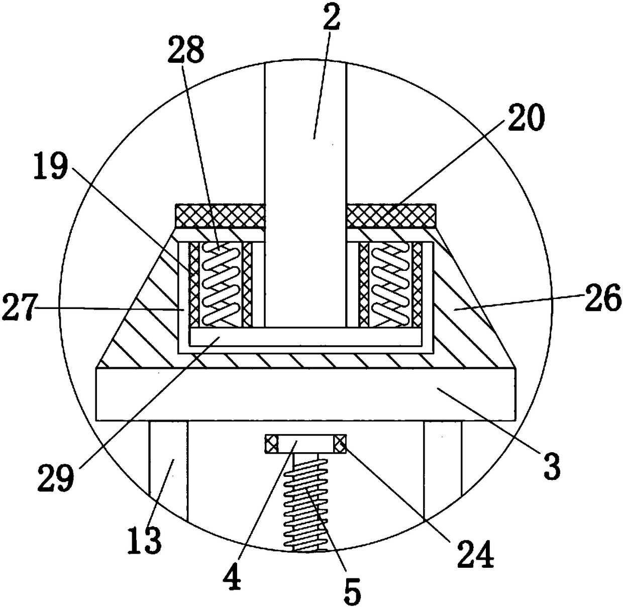 Iron anchor structure for detecting tsunamis