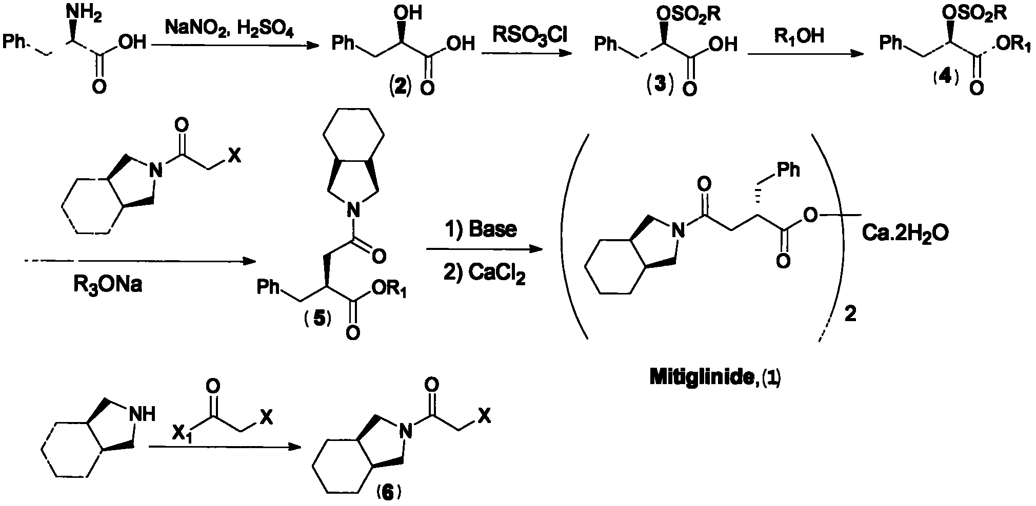 Preparation method of mitiglinide calcium