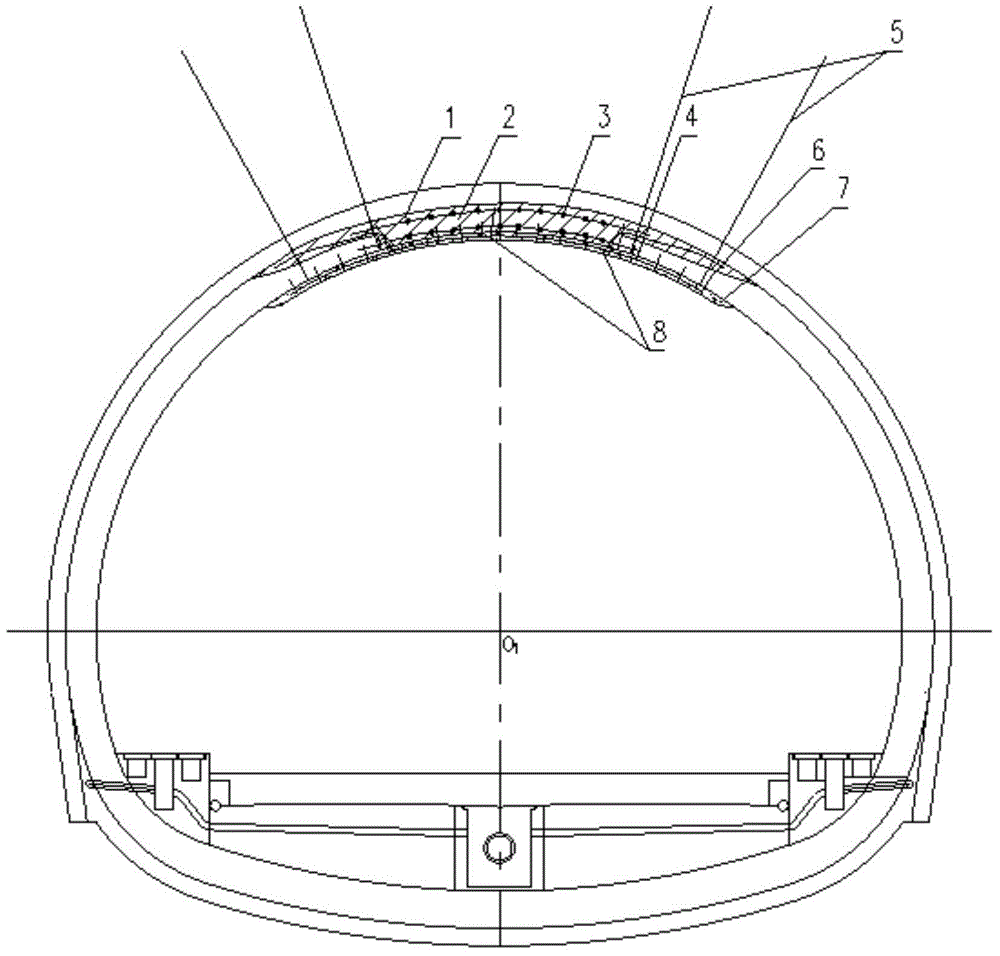 Skylight-forming lining structure repair method for tunnels
