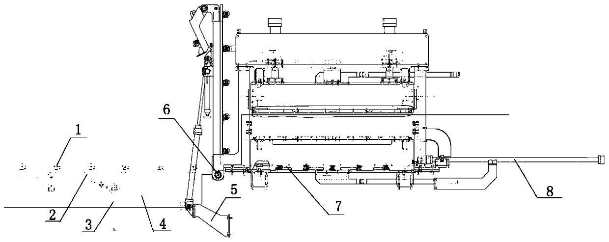 A semi-automatic roll changing device and method for squeezing dry rolls