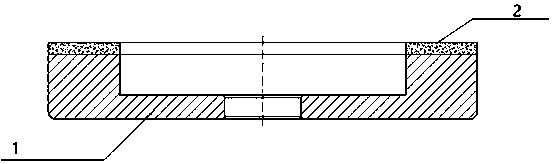 Super-hard abrasive grinding wheel for fingerprint identification lock substrate grinding and preparation method thereof