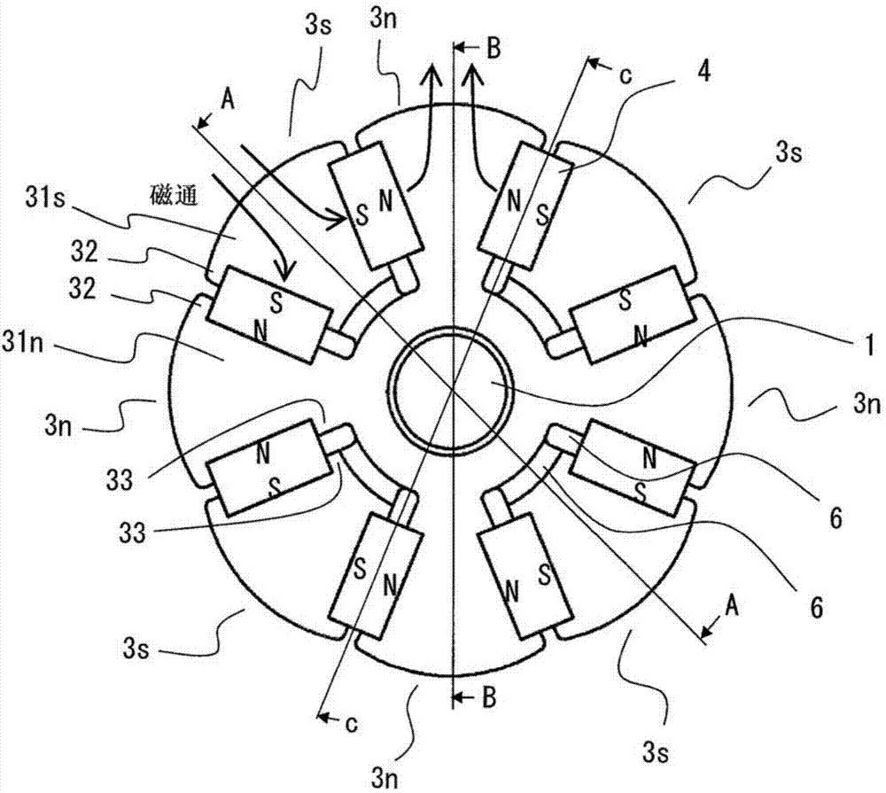 Rotor for rotating electric machine, rotating electric machine, and method for manufacturing rotor for rotating electric machine