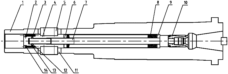 Loose-preventing structure of automatic cutter releasing pulling mechanism