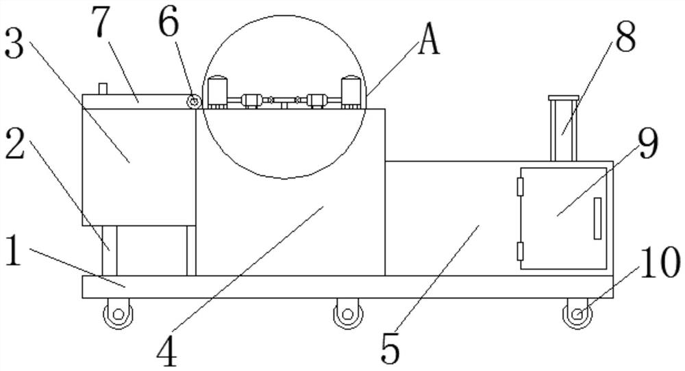 Recycling device of disposable resin hemoperfusion apparatus