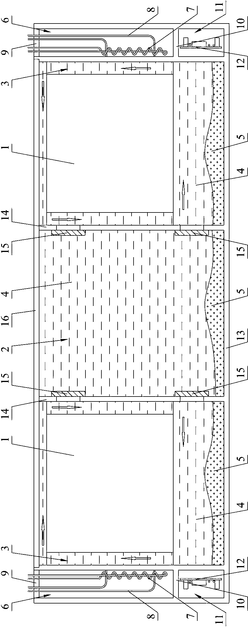 Thermostatic apparatus for multicycle power battery