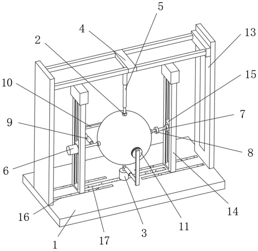 A spherical industrial product grinding device for industrial product design