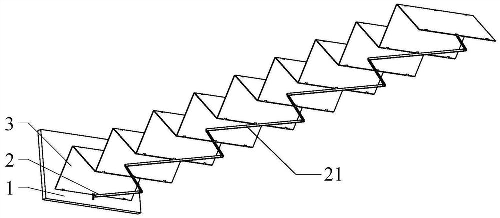 Large fold-to-span ratio solar wing