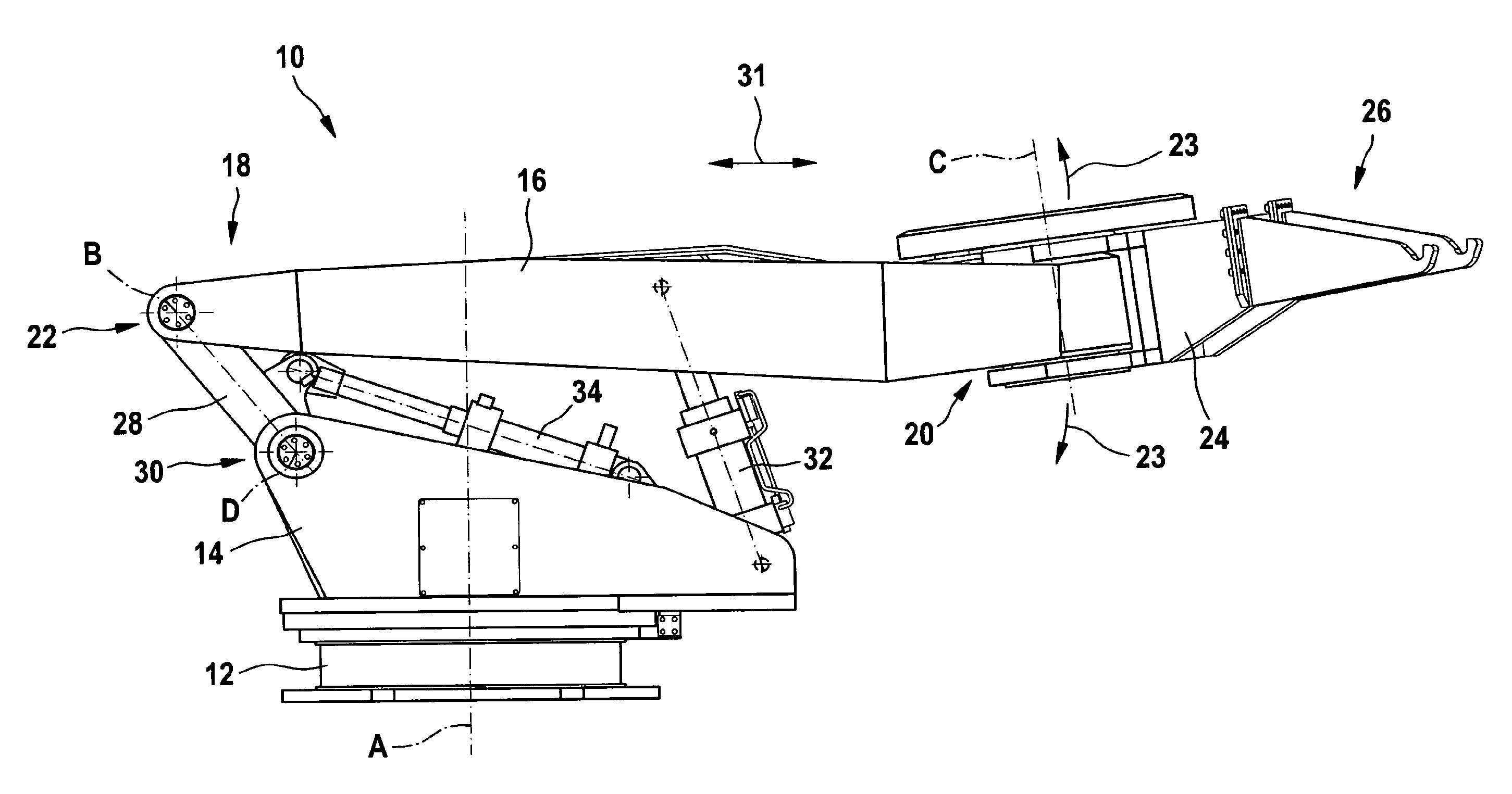 Handling Device For Elements of Tapping Runners