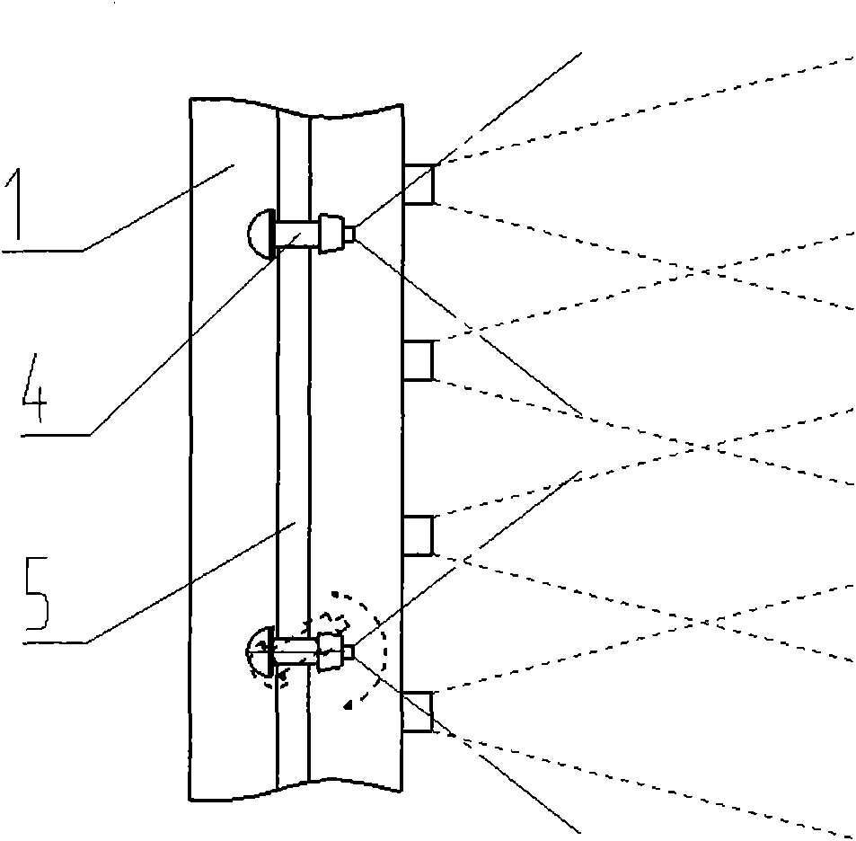 Air-assisted grid circulating spraying system