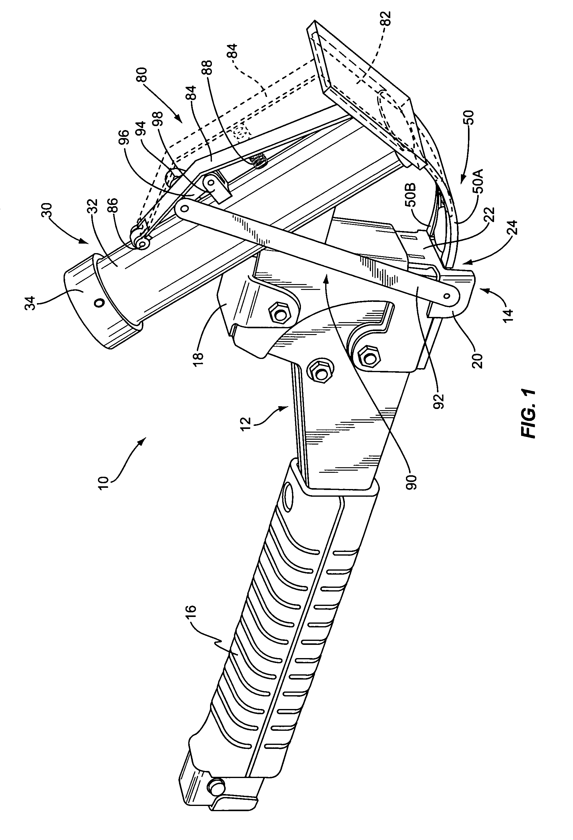 Combination staple gun and cap feeding device