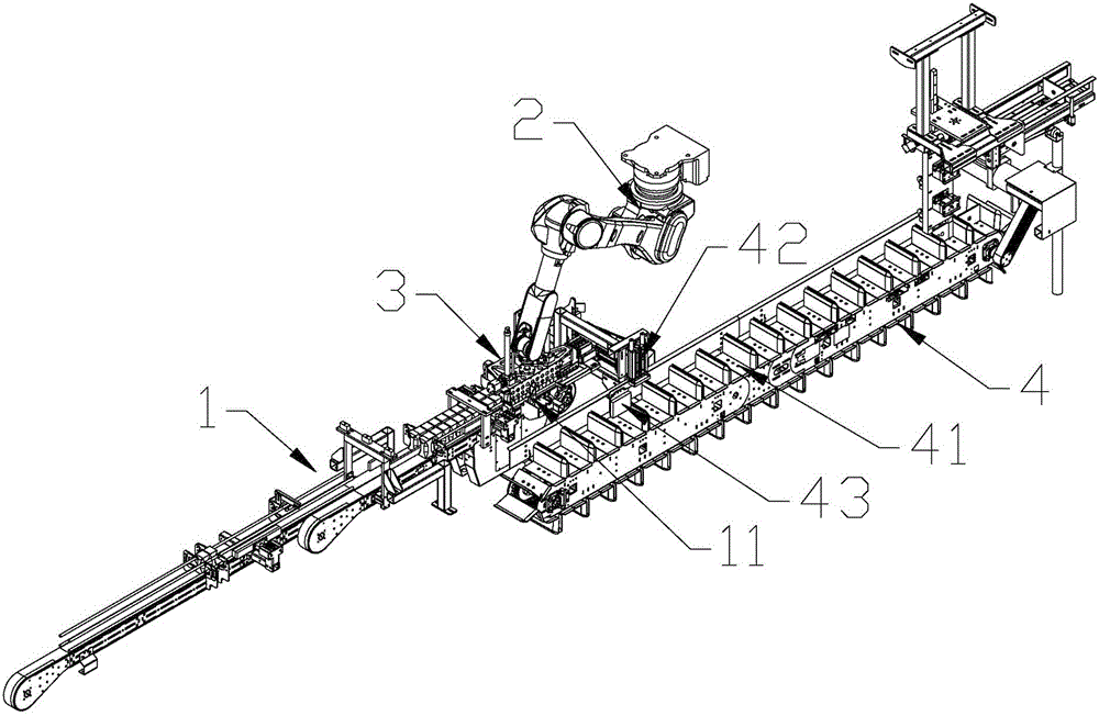 Integrated grabbing and conveying device for yoghourt package units