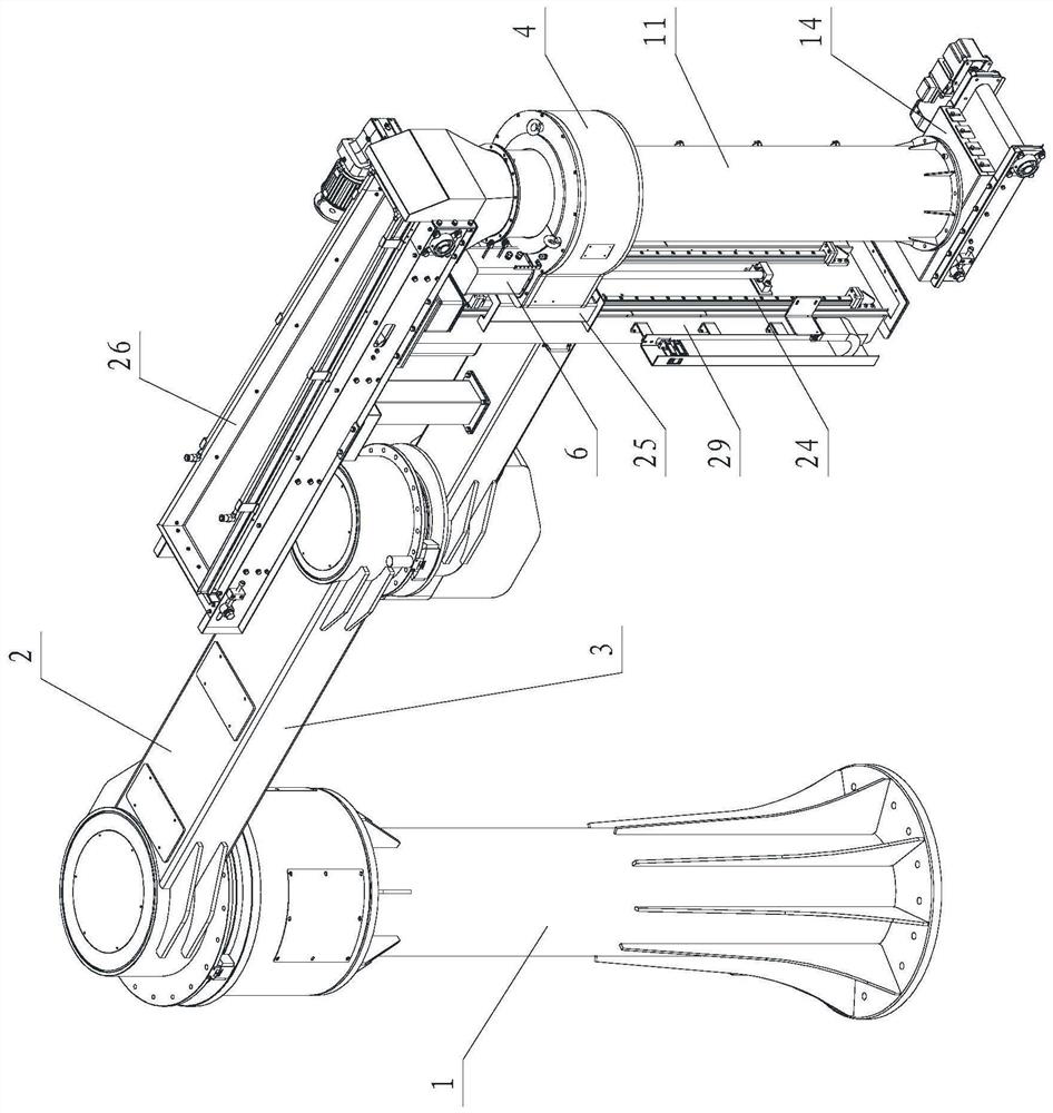 Rotation lifting mechanism of horizontal joint robot