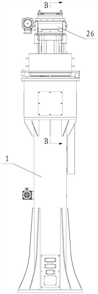 Rotation lifting mechanism of horizontal joint robot