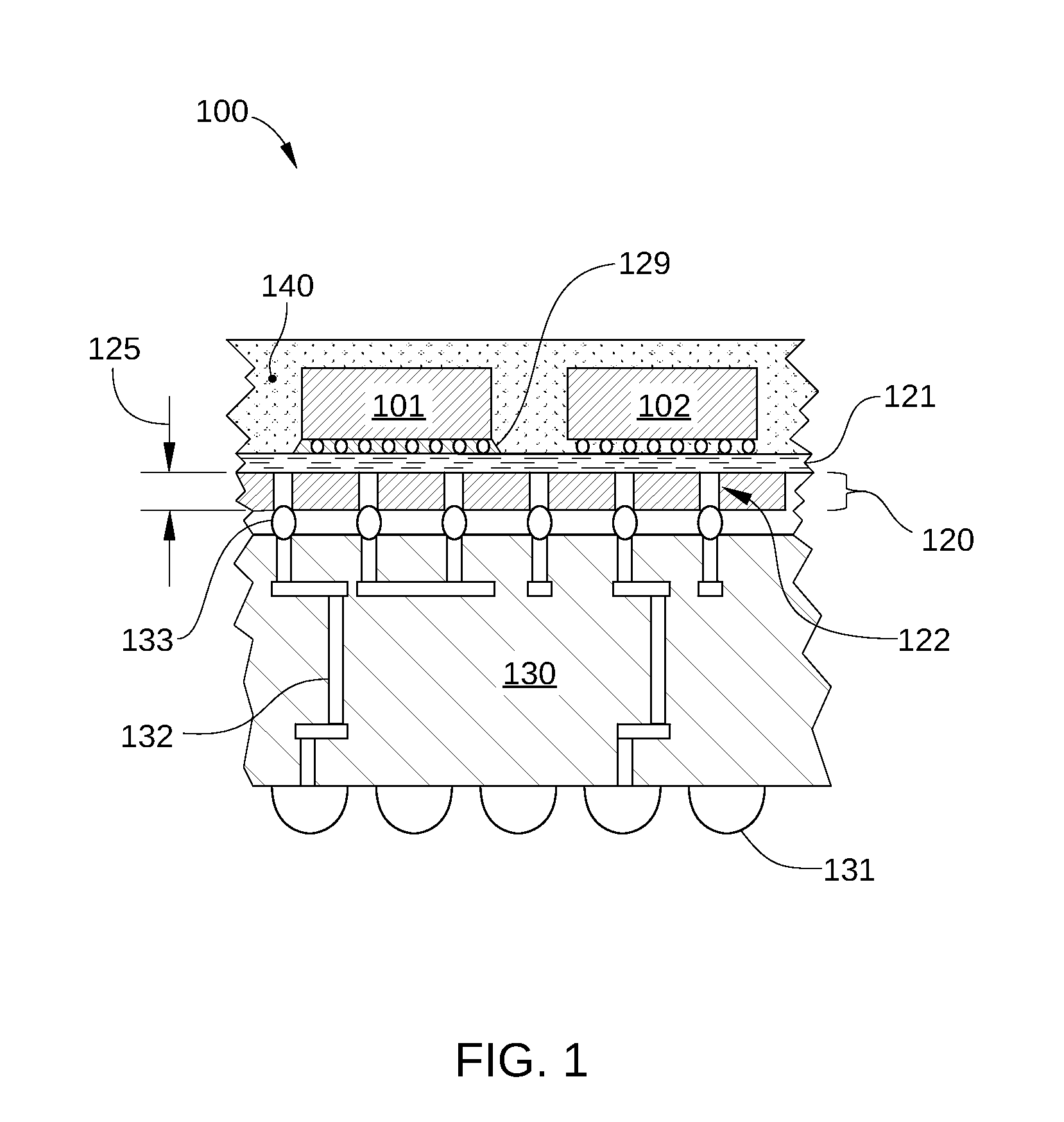Integrated circuit package with an interposer formed from a reusable carrier substrate