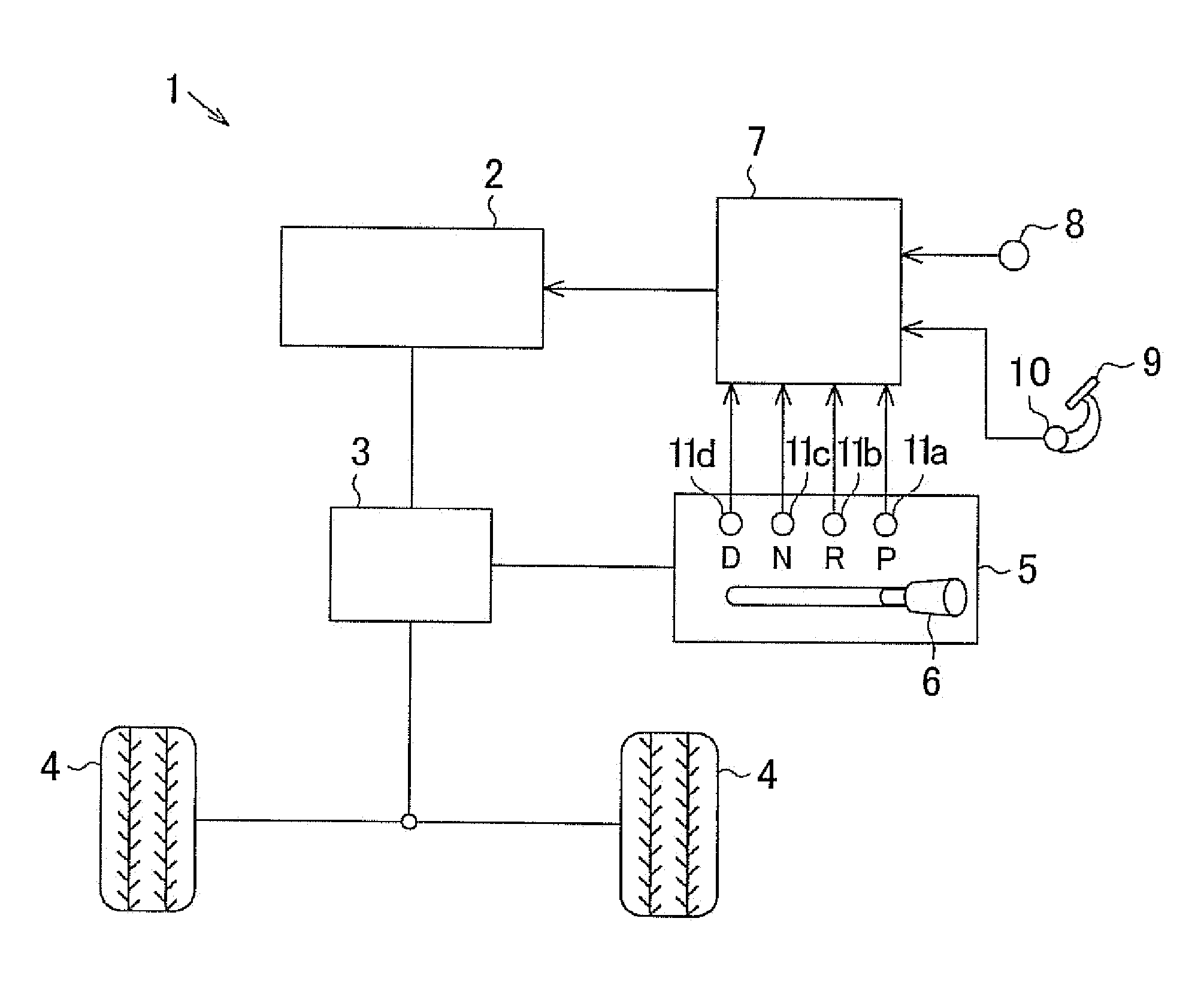 Driving control system for vehicle