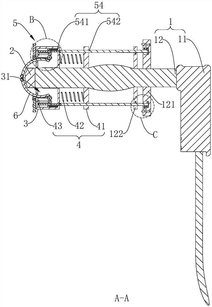 Extracorporeal shock wave treatment device