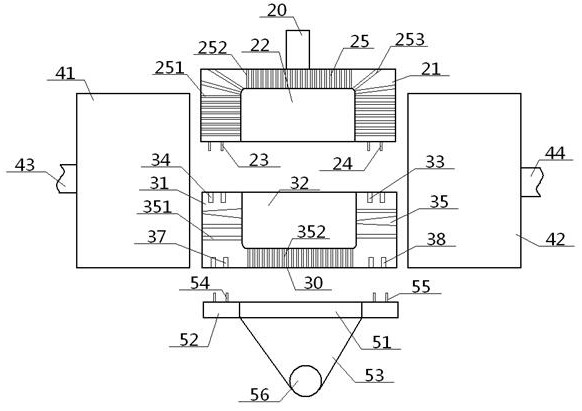 A textile fiber press molding device