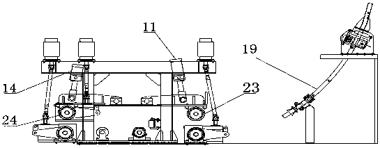 Method for achieving tension leveling hydraulic control through inserting type logical valve