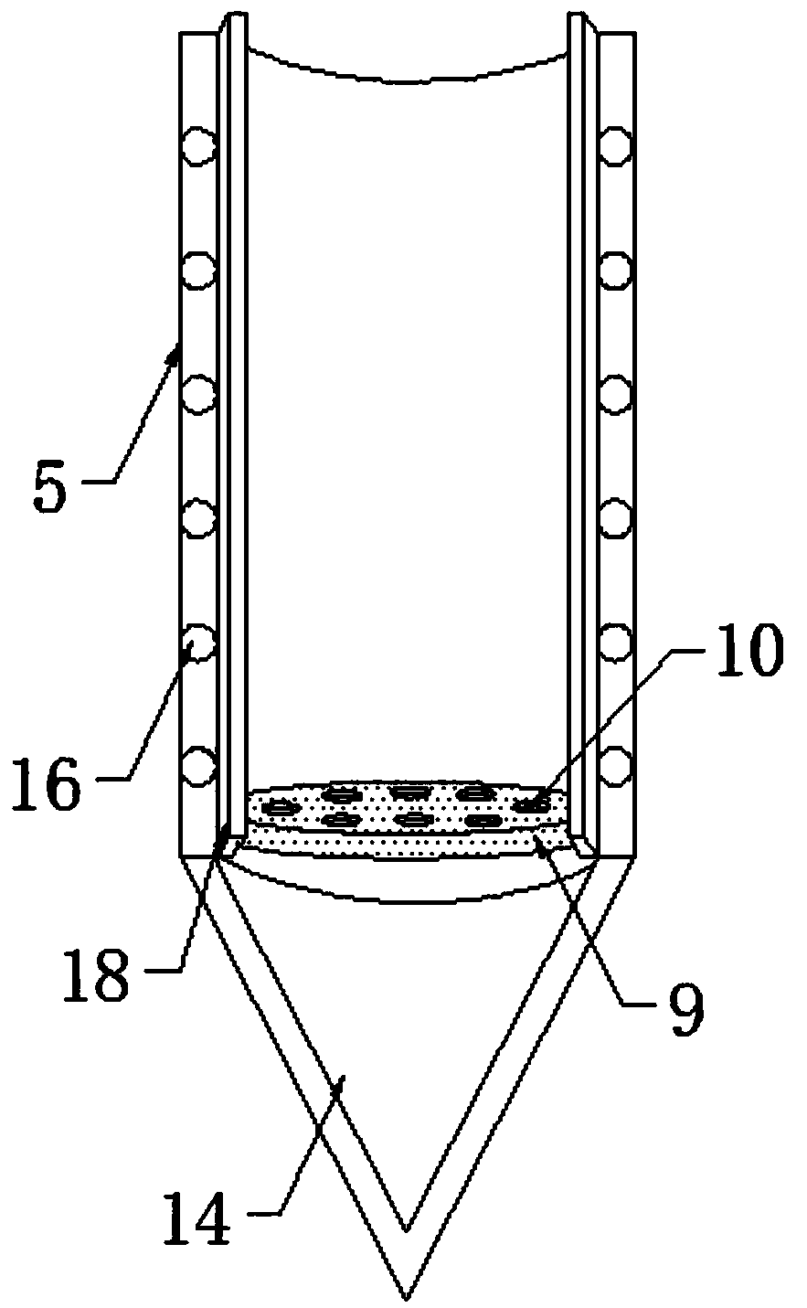 Agricultural drip-irrigation infiltration device and using method thereof