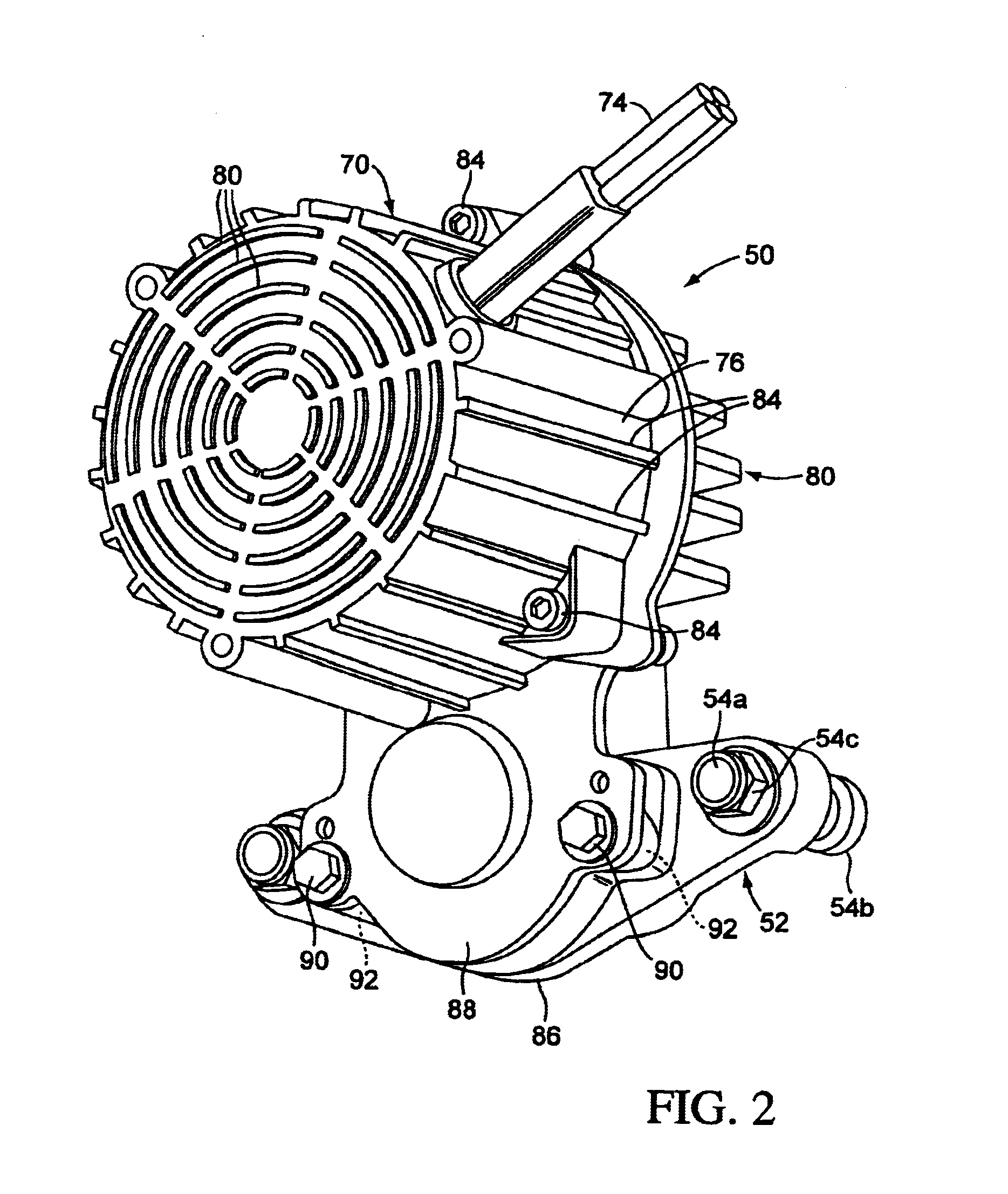 Electric motor drive for a reel mower