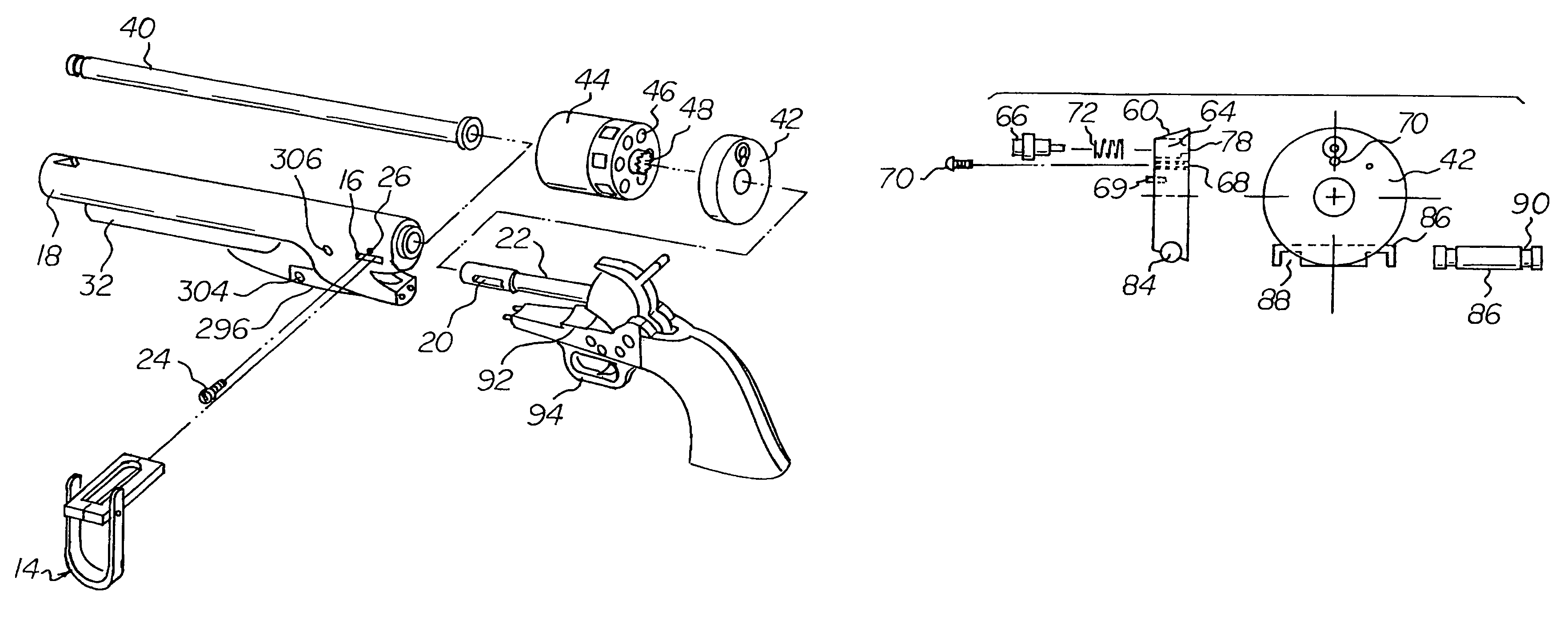 Firearm conversion system and caliber reducer with hammer safety lock