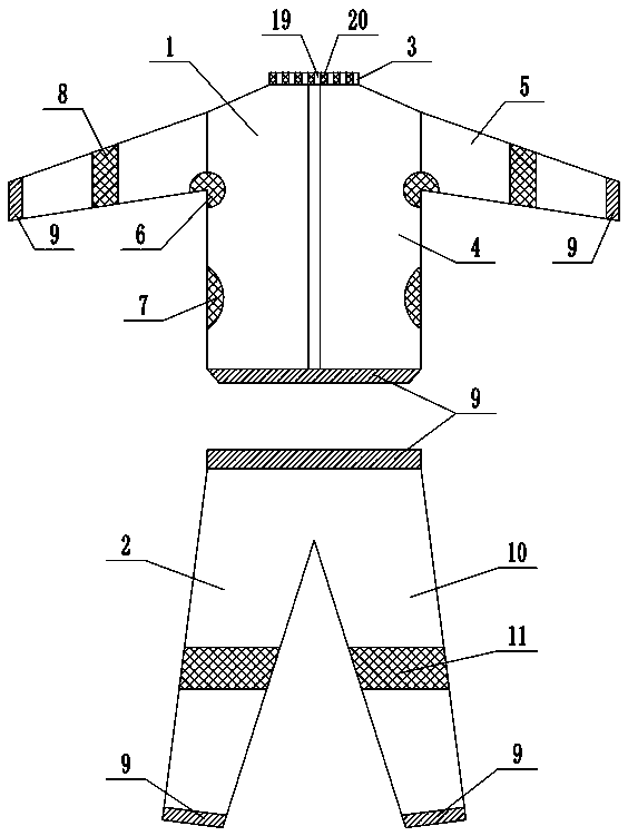 Breathable cool clothing with anti-static function and production method thereof