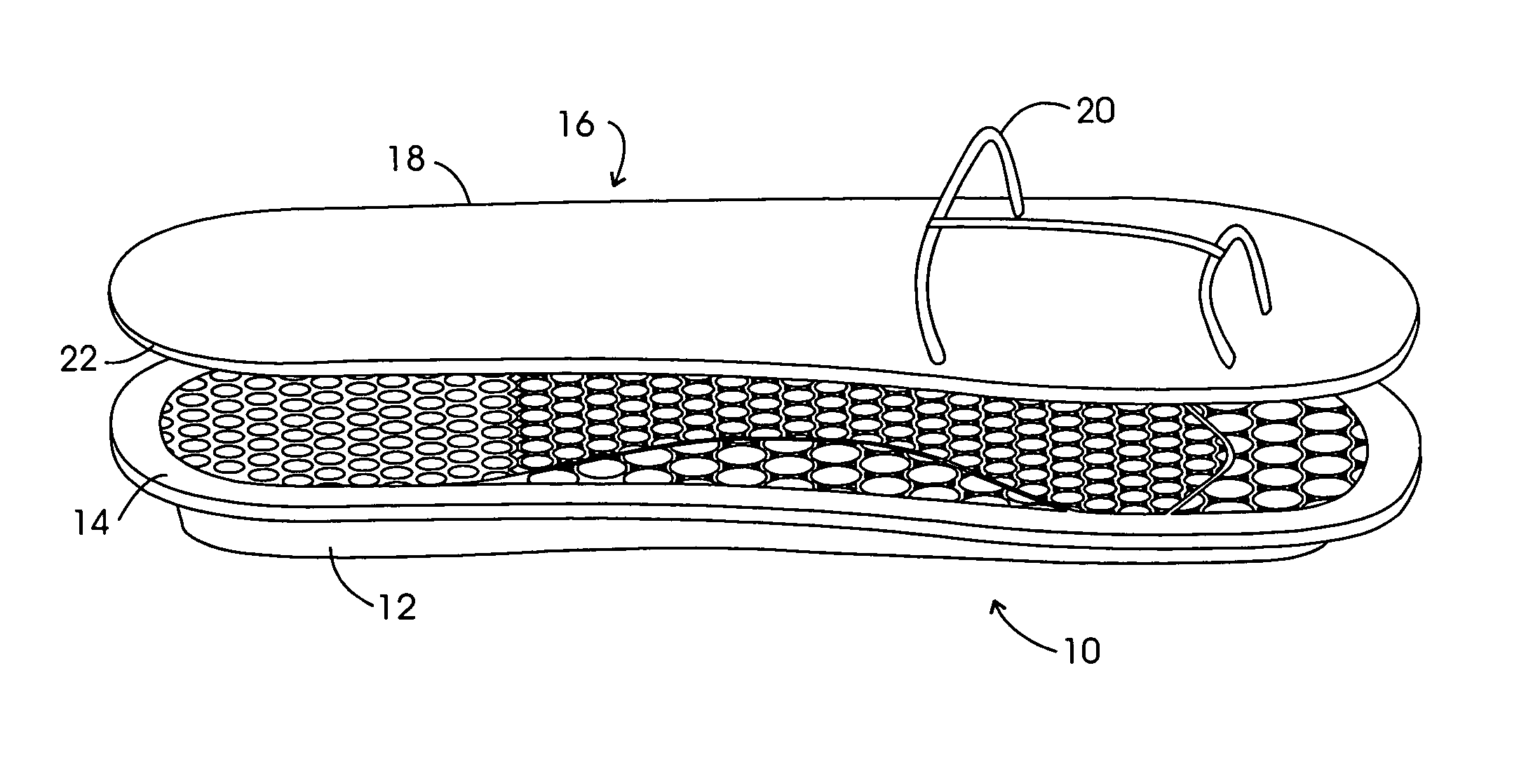 Elastomeric sole for use with converted flatbed sewing machine