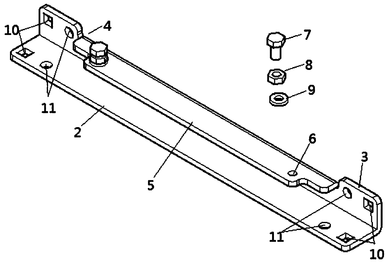 Cabinet mounting plate sliding rail