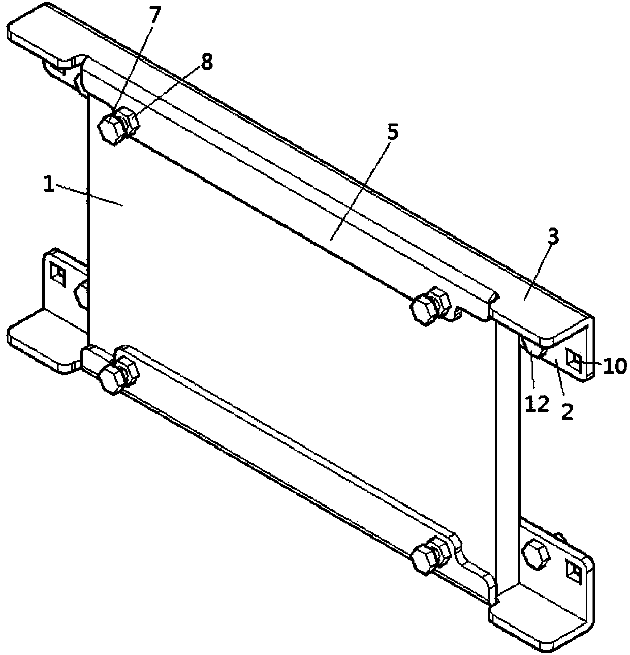 Cabinet mounting plate sliding rail