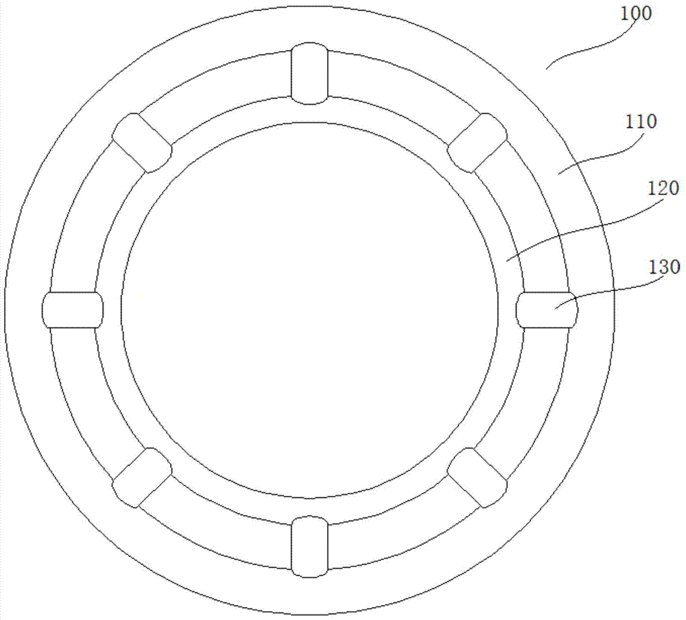 Interface structure for NdFeB storage tank