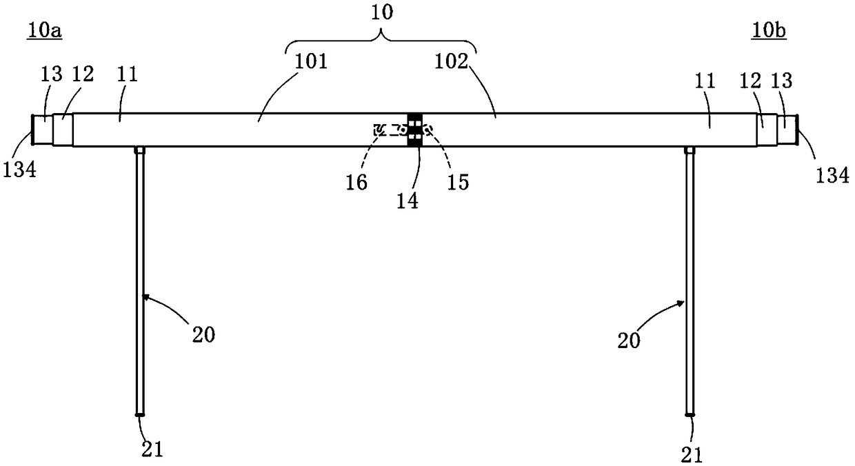 Laser marking and positioning device and construction spring line marking and positioning method thereof