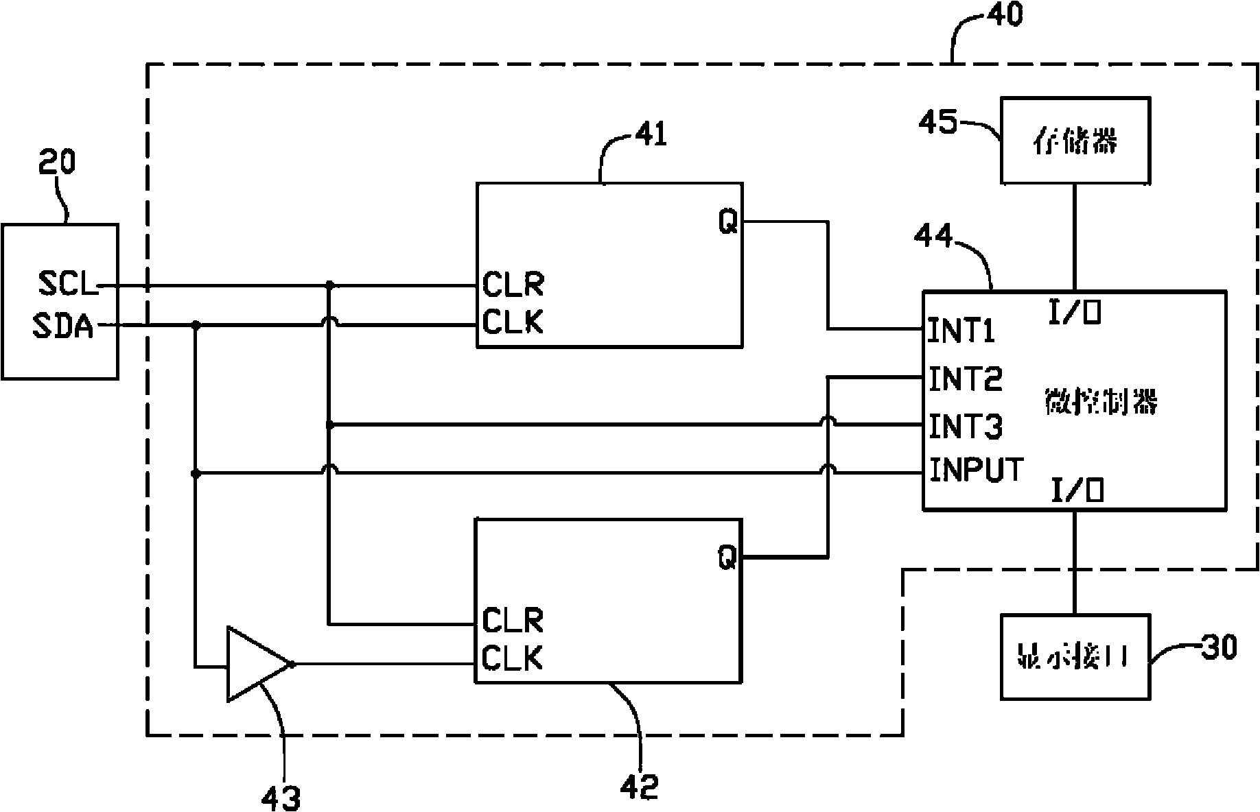 I2C (inter-integrated circuit) bus detection device