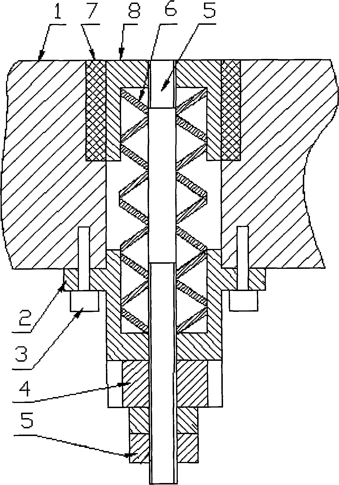 Material returning device used on multi-station pressure machine