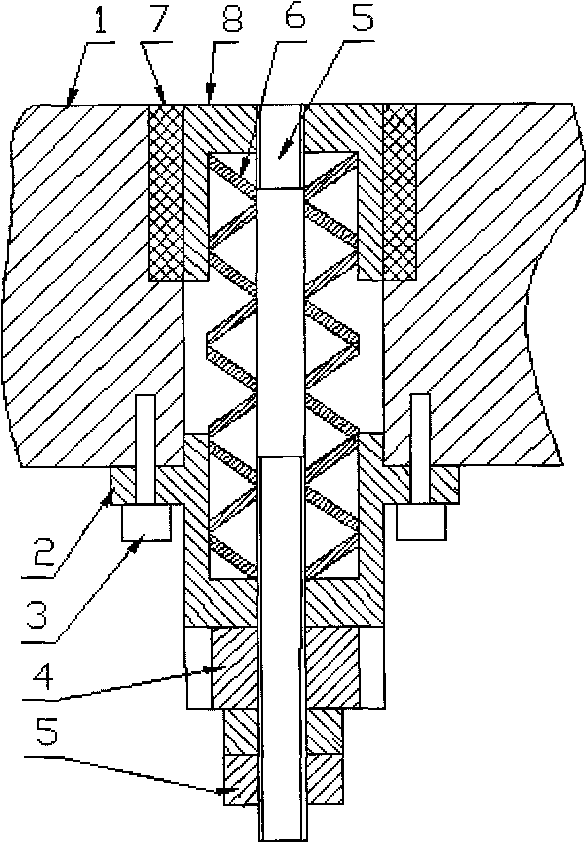 Material returning device used on multi-station pressure machine