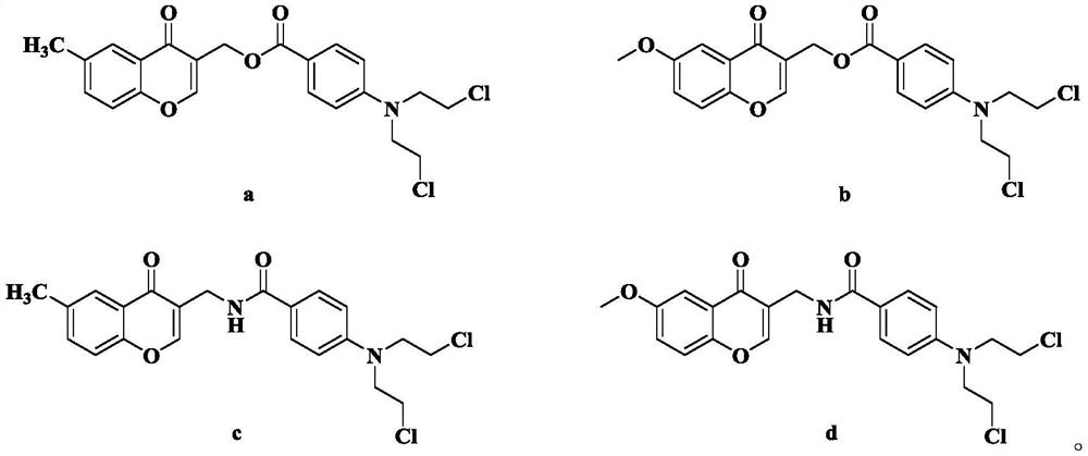 Chromone nitrogen mustard derivative and anti-tumor application
