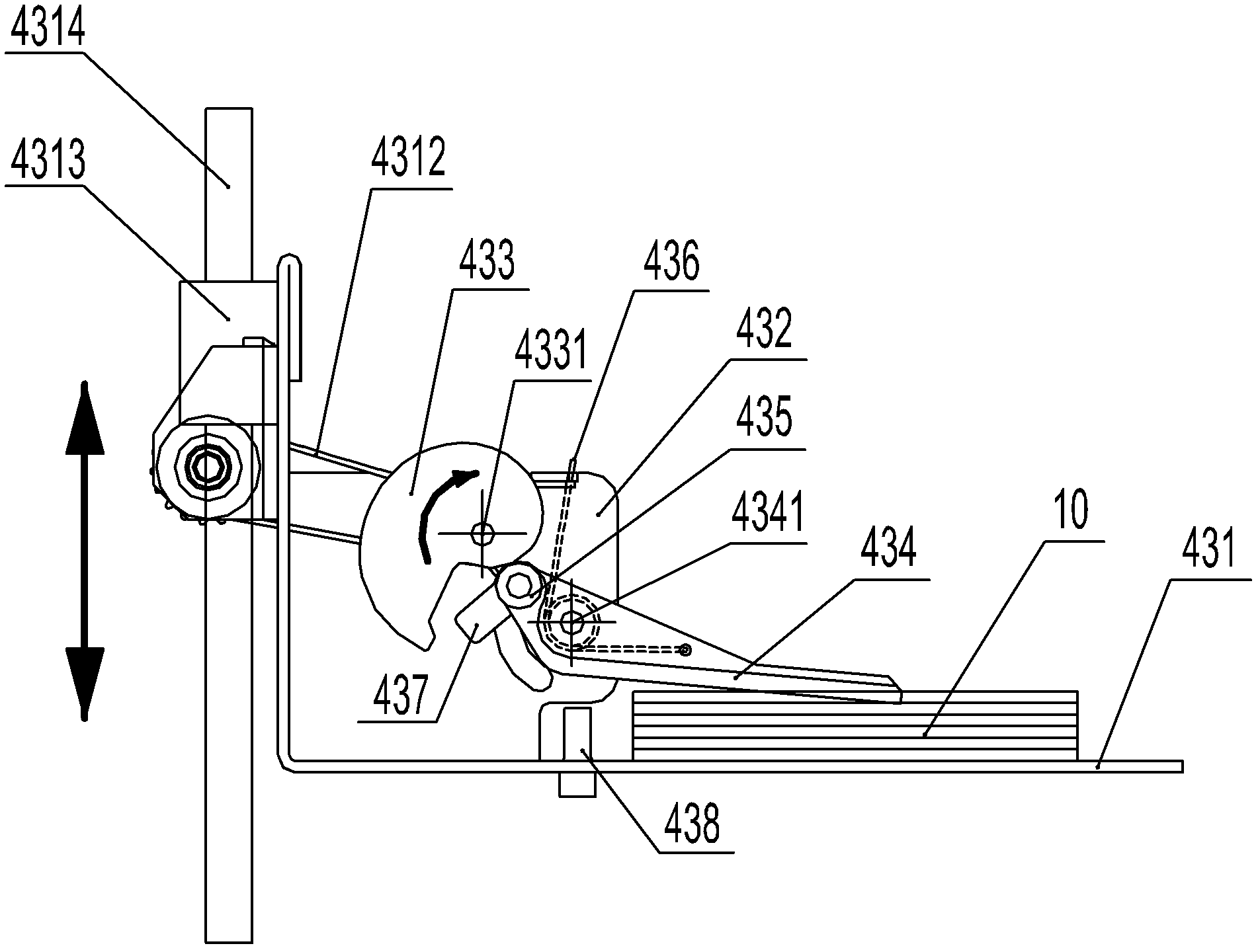 Clearing and binding all-in-one machine and bill stacking and sorting module thereof