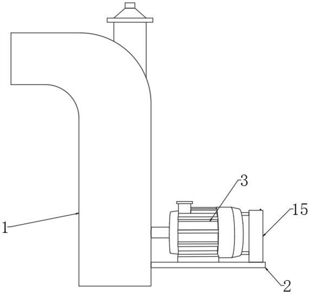 High-thrust axial flow pump motor with efficient cooling function