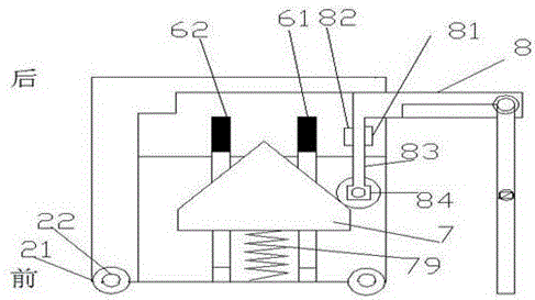 Extension-type bed with movable castors