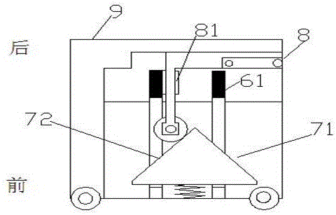 Extension-type bed with movable castors