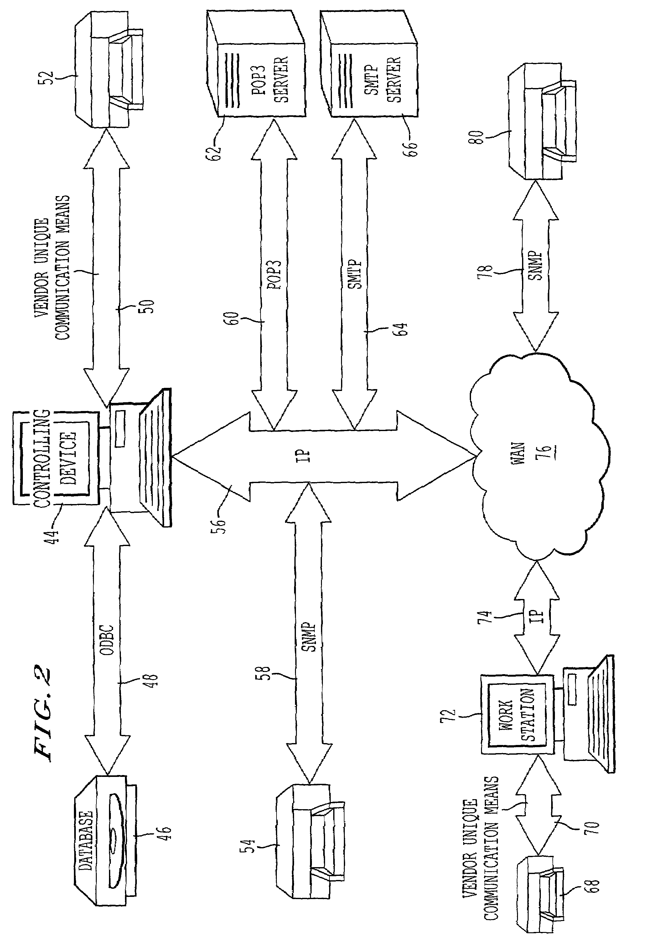 Method for obtaining an identifier of a monitored device