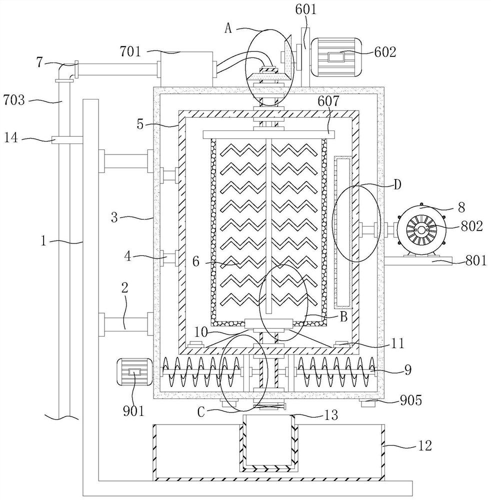 An intelligent separation device for rice grains and roughness for refined rice processing