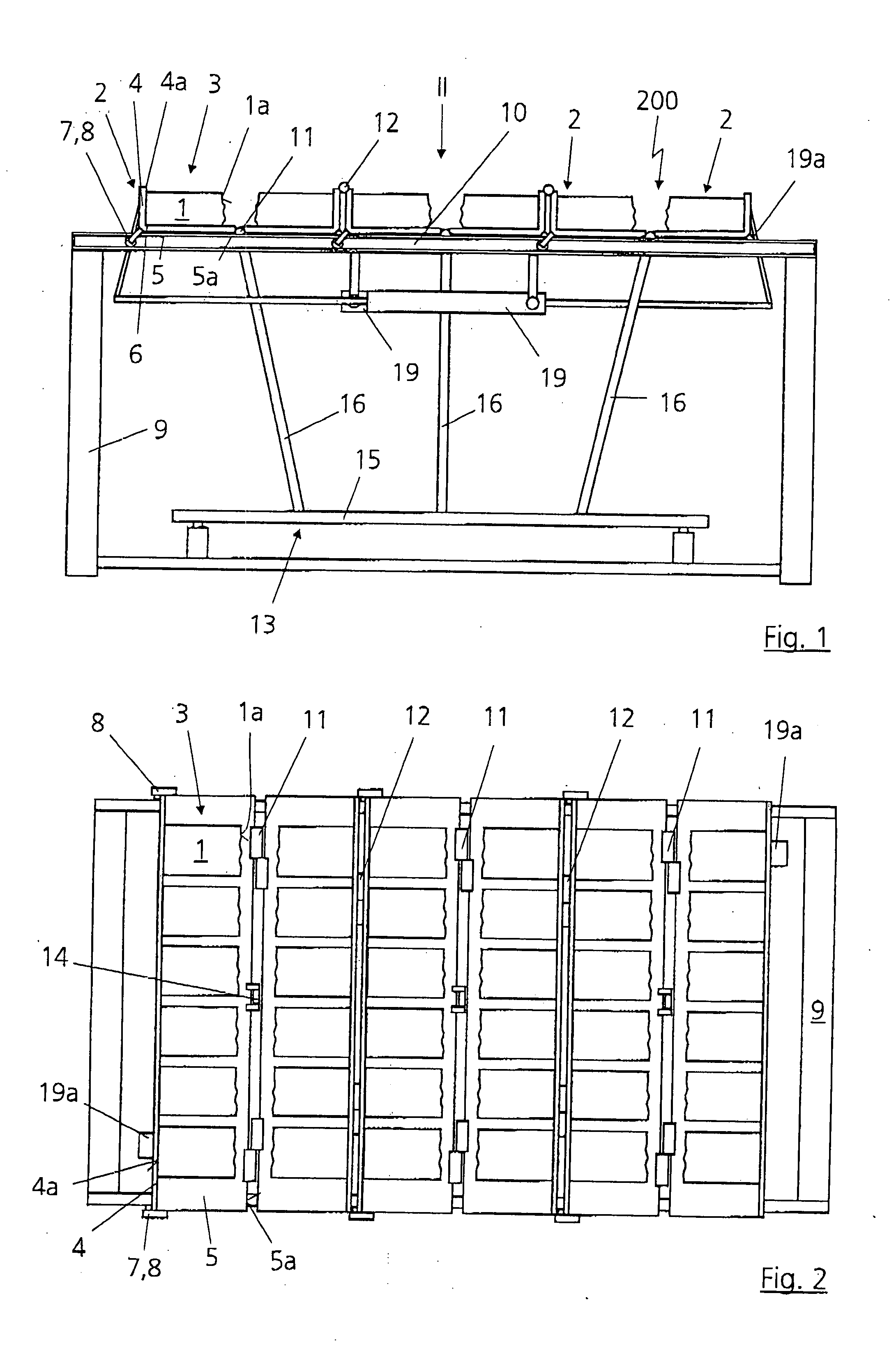 Device for tilting stones